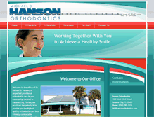Tablet Screenshot of hansonorthodontics.com